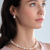 Cercei argint cu perle naturale albe si tortita DiAmanti SK22233EL_W-G